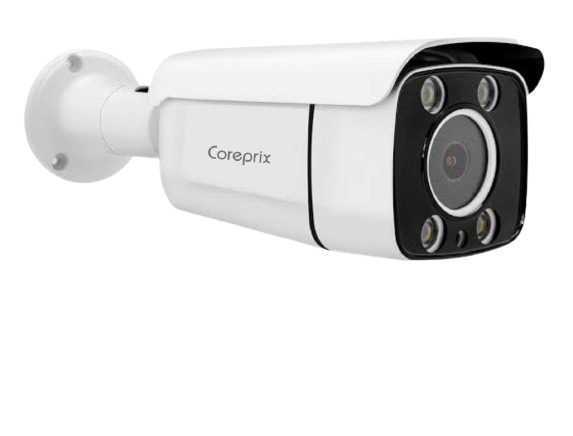 COREPRIX 5MP IP Color Night / DUAL (40M IR Range) Bullet Camera - With POE & Inbuilt MIC