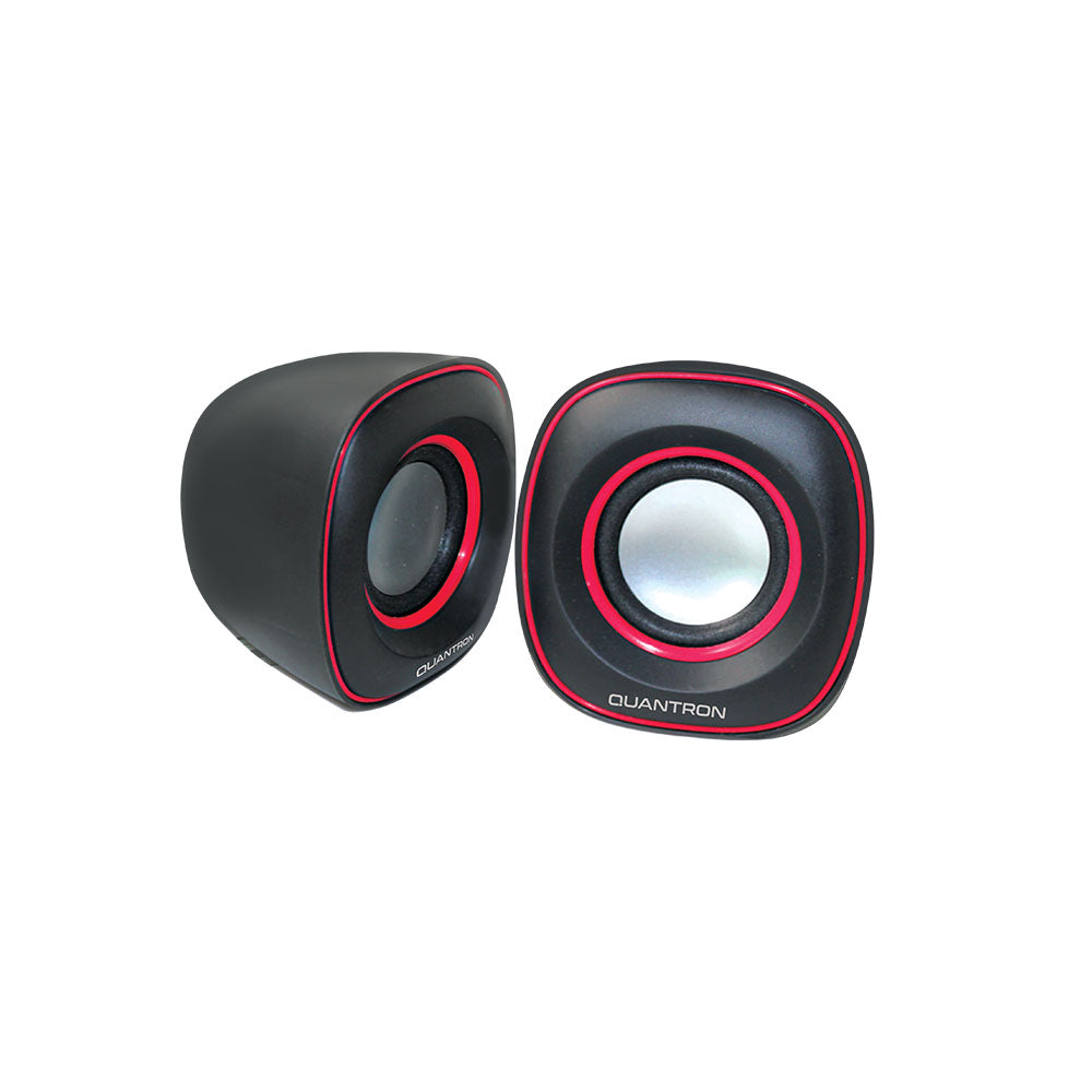 QWS-1210 Wired 2.0 USB Mini Speaker, 3W x 2 Drivers, AUX Connectivity