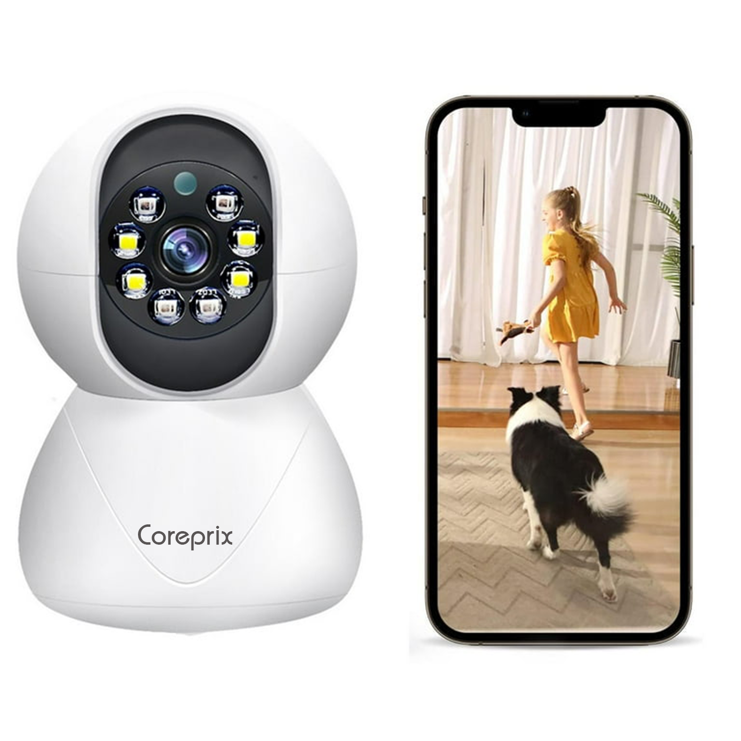 Corepix 3MP WIFI CAMERA 1 Indoor , 1 Outdoor Camera