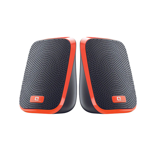 Boom Boom QWS-1220 Wired 2.0 USB Mini Speaker, 5W x 2 Drivers, AUX Connectivity, Driver 52mm