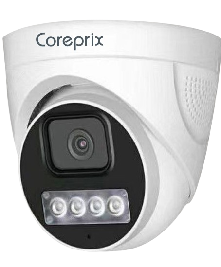Coreprix 4MP IP Color / DUAL Dome Camera With POE & Inbuilt MIC