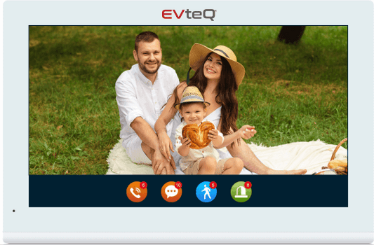 10″ Video Door Phone Kit With Memory & SD Card ( EV-BDP-0210MTW )