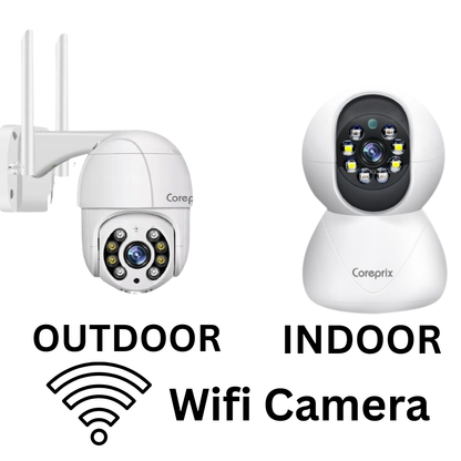 Corepix 3MP WIFI CAMERA 1 Indoor , 1 Outdoor Camera