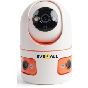 Everall 5MP Triple Lens Robot WiFi CCTV Camera (360° Rotation, Night Color Vision, Motion Tracking)