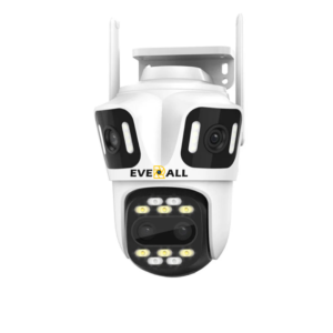 Everall 4MP Triple Lens Outdoor WiFi CCTV Camera (360° Rotation, Night Color Vision, Motion Tracking, Weatherproof)